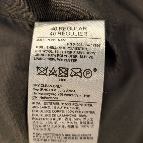 Banana Republic Tailored Fit Wool Blend Houndstooth Suit - Picture 6 of 6